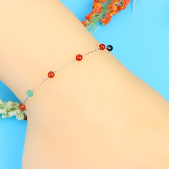 Elegant Handmade Anklet – Perfect for Women & Girls | Ideal Gift Option, DYC1640 - Picture 6 of 7